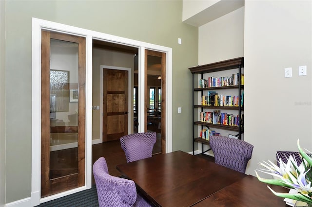 home office featuring french doors