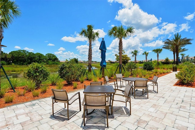 view of patio / terrace featuring outdoor dining space