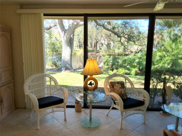 view of sunroom