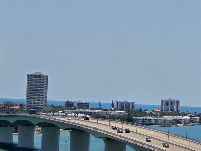 35 Watergate Dr Unit 1103, Sarasota, FL 34236 - water view featuring a notable bridge