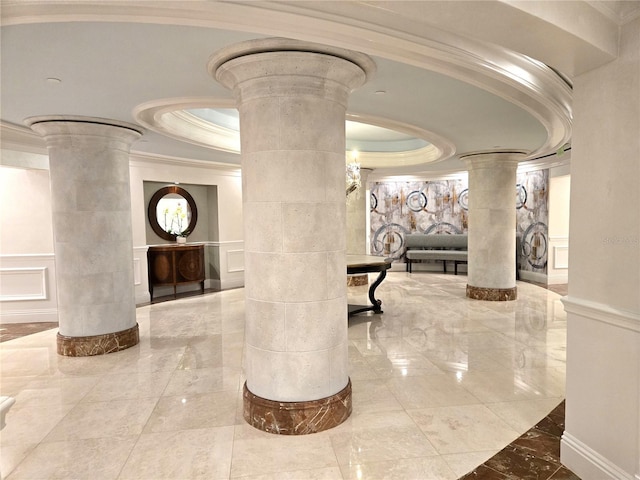 35 Watergate Dr Unit 1103, Sarasota, FL 34236 - community lobby with crown molding