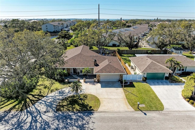 birds eye view of property featuring a residential view