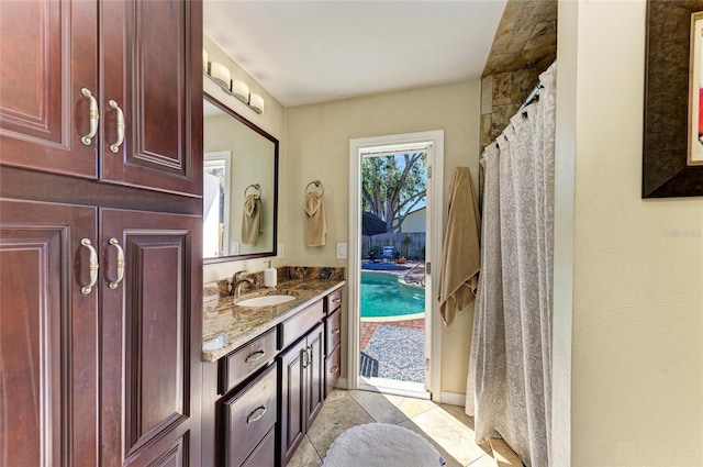 full bathroom with vanity