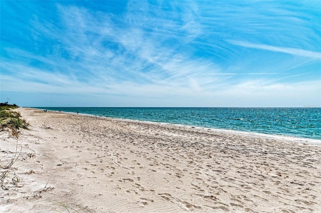 water view featuring a view of the beach