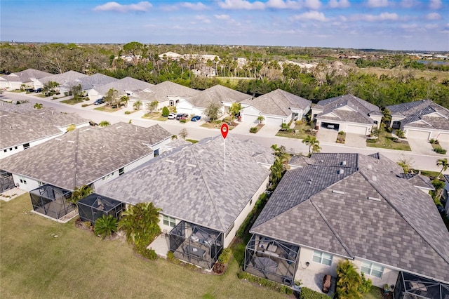 bird's eye view featuring a residential view