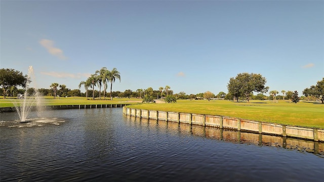 view of water feature