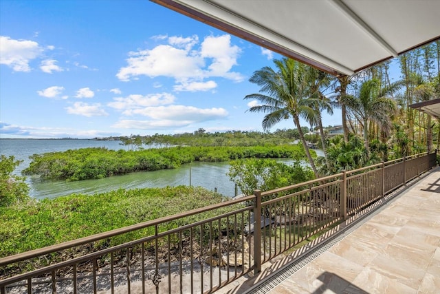 1364 Point Crisp Rd, Sarasota, FL 34242 - balcony with a water view