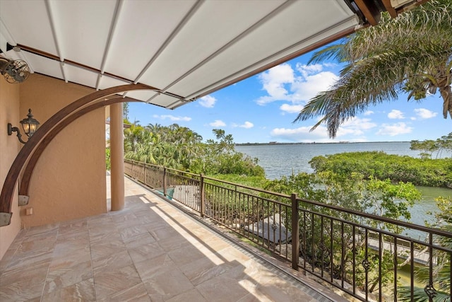 1364 Point Crisp Rd, Sarasota, FL 34242 - balcony featuring a water view