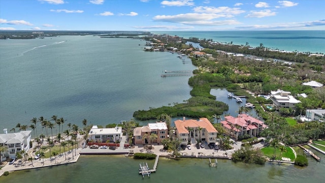 1364 Point Crisp Rd, Sarasota, FL 34242 - aerial view featuring a water view