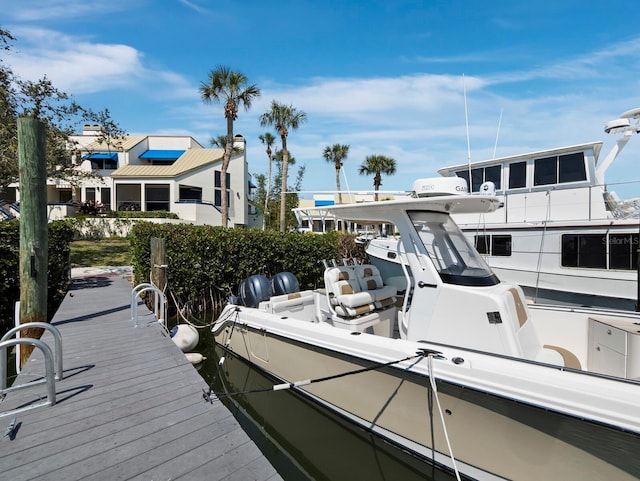 view of dock