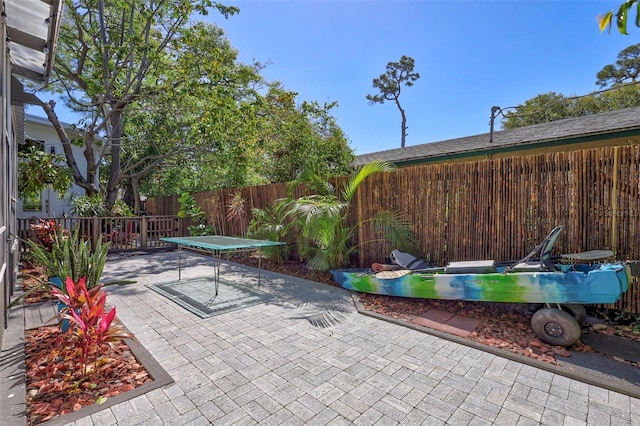 view of patio / terrace with a fenced backyard