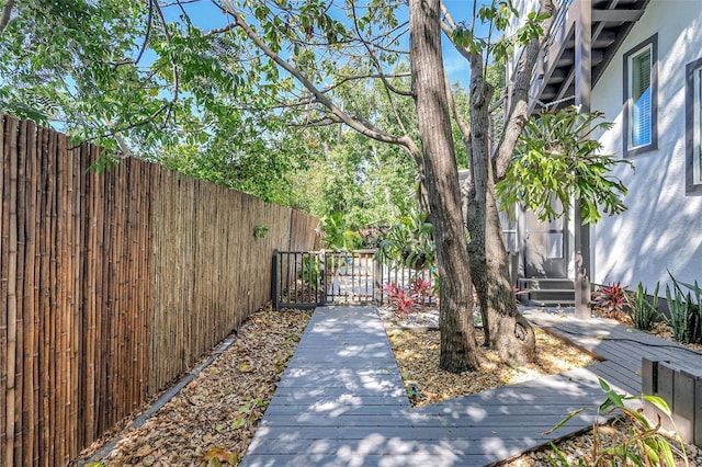 exterior space featuring fence