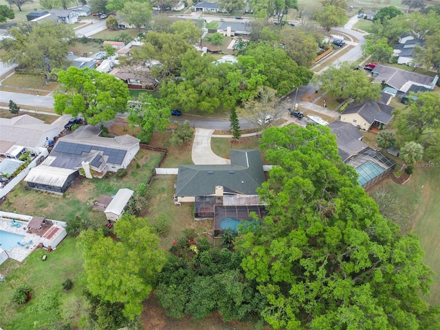 bird's eye view featuring a residential view