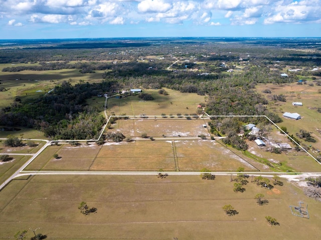 drone / aerial view featuring a rural view