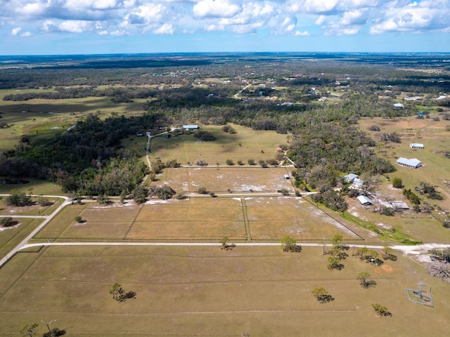 drone / aerial view featuring a rural view