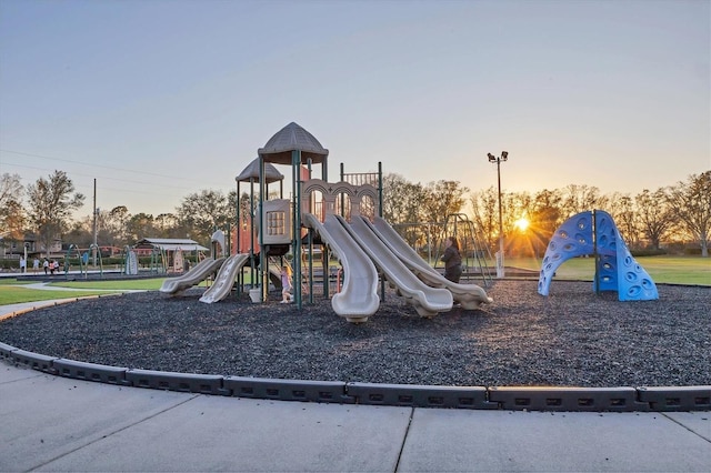 playground at dusk featuring playground community