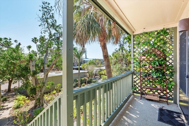 view of balcony