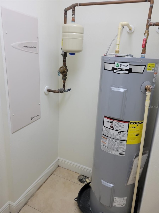 utilities featuring electric water heater