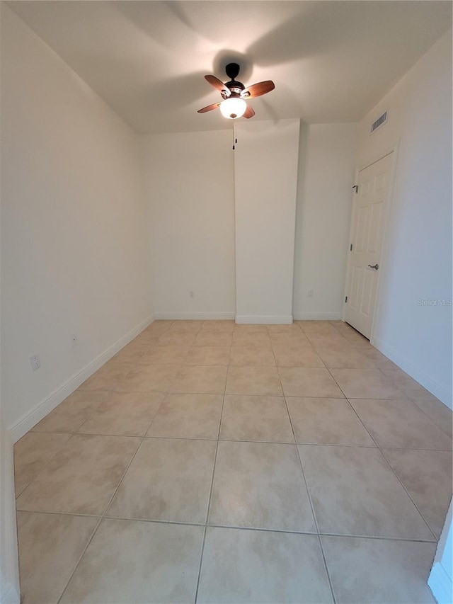 1771 Ringling Blvd Unit 902, Sarasota, FL 34236 - spare room with ceiling fan and light tile patterned floors