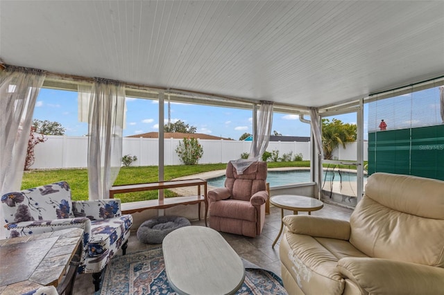 view of sunroom / solarium