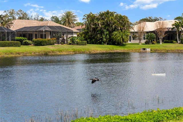 view of water feature