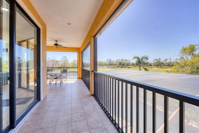 view of balcony