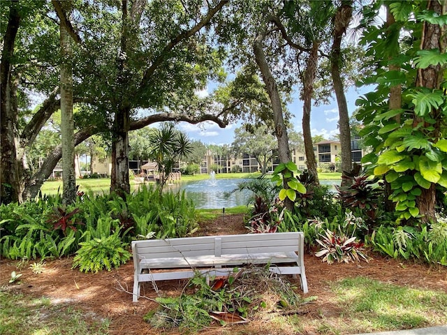 view of home's community featuring a water view