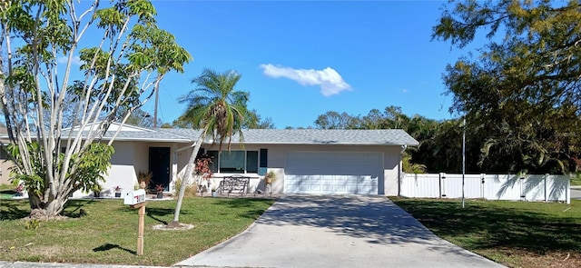 3013 Yarmouth Dr W, Bradenton, FL 34205 - ranch-style house with a garage, stucco siding, driveway, and a gate