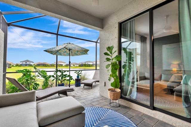 sunroom / solarium with a wealth of natural light