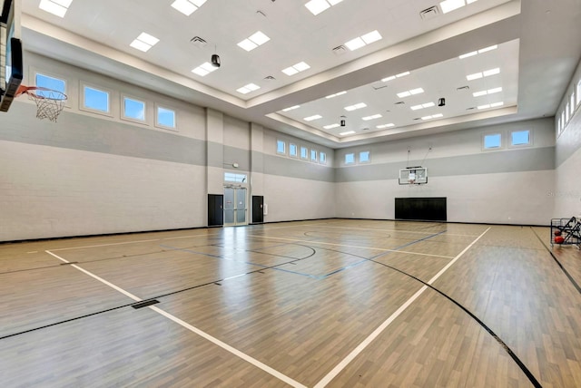 view of sport court featuring community basketball court