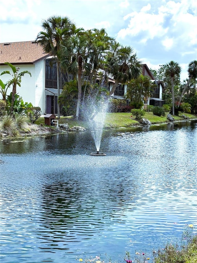 view of water feature