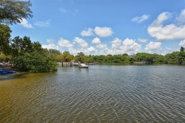 8779 Midnight Pass Rd Unit 406H, Sarasota, FL 34242 - water view with a boat dock