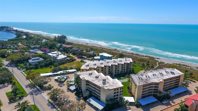 8779 Midnight Pass Rd Unit 406H, Sarasota, FL 34242 - drone / aerial view of expansive beach and apartment complex / building