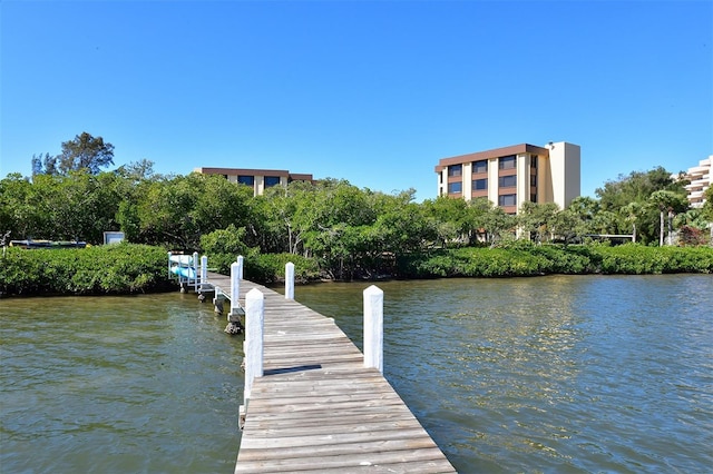 8779 Midnight Pass Rd Unit 406H, Sarasota, FL 34242 - dock with a water view