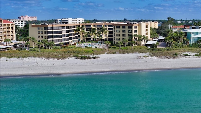 8779 Midnight Pass Rd Unit 406H, Sarasota, FL 34242 - view of pool with view of water and beach