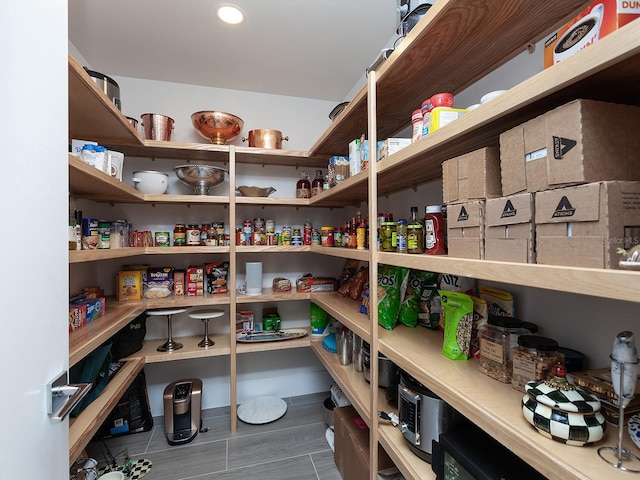 view of pantry