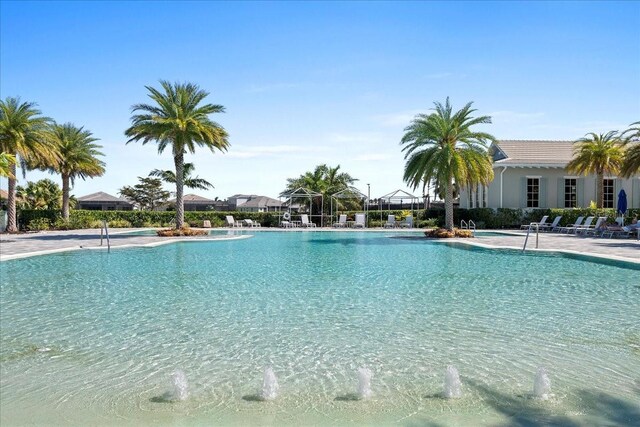 pool featuring a patio