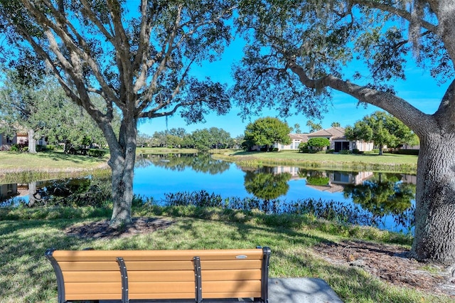 view of water feature