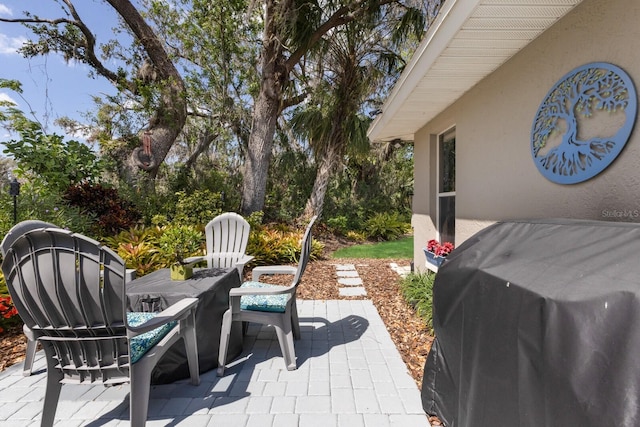 view of patio / terrace with area for grilling