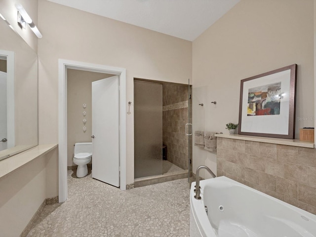6512 Midnight Pass Rd Unit 504, Sarasota, FL 34242 - bathroom featuring a tub with jets and a stall shower