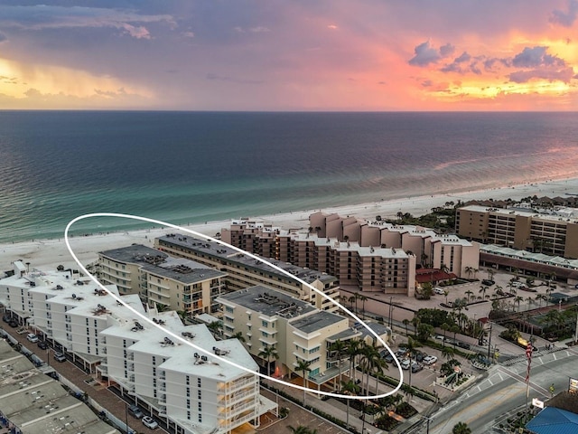 6512 Midnight Pass Rd Unit 504, Sarasota, FL 34242 - bird's eye view of expansive beach