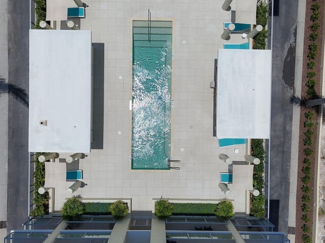 6512 Midnight Pass Rd Unit 504, Sarasota, FL 34242 - bird's eye view of a pool