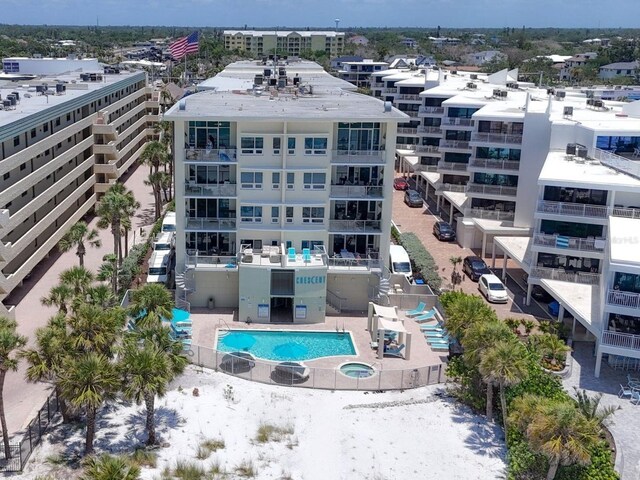 6512 Midnight Pass Rd Unit 504, Sarasota, FL 34242 - aerial view of a pool