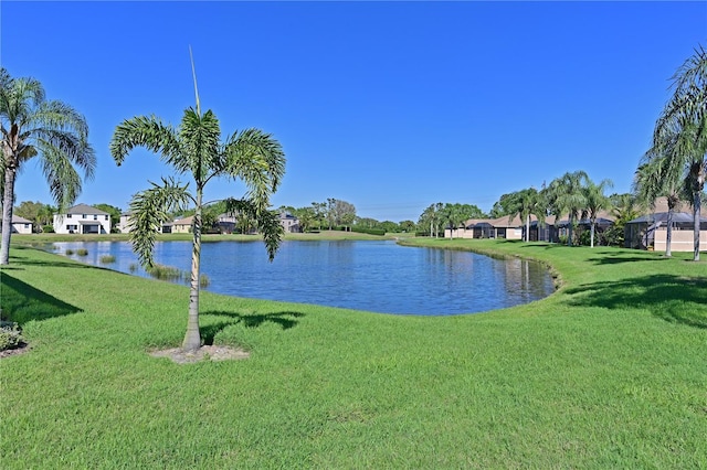 view of water feature featuring a residential view