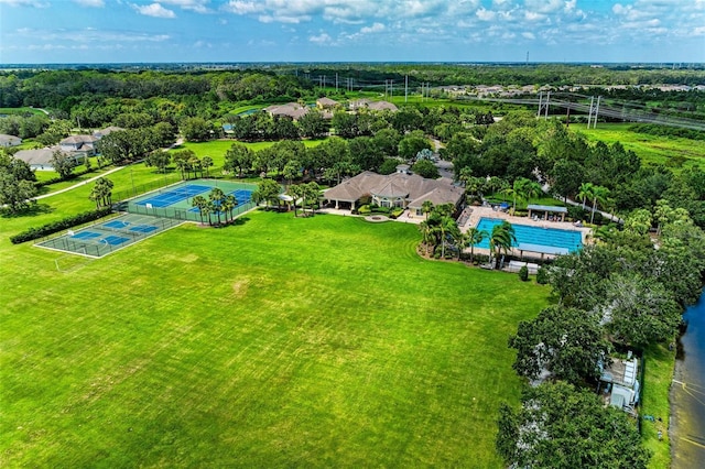 birds eye view of property