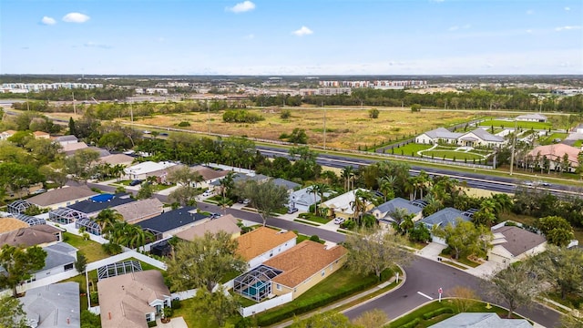 drone / aerial view featuring a residential view