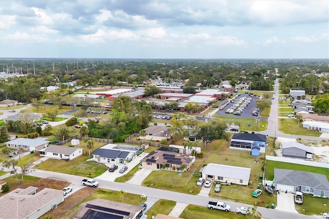 bird's eye view featuring a residential view