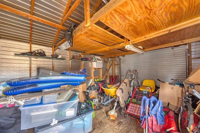 storage with a garage