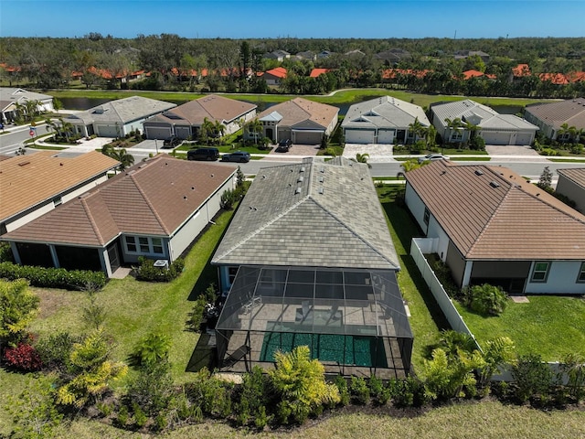 drone / aerial view featuring a residential view