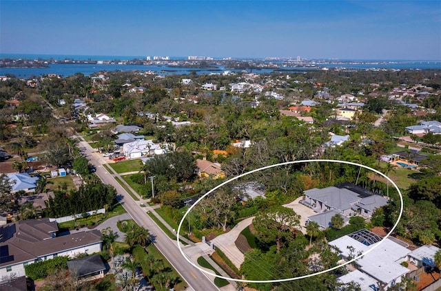 drone / aerial view featuring a residential view